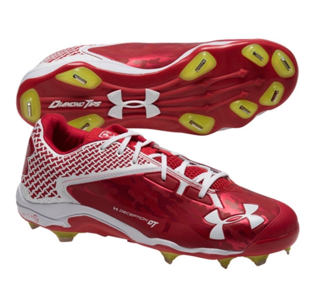 Baseball Cleats Red Bandana Under Armour Cleats Deception Baseball