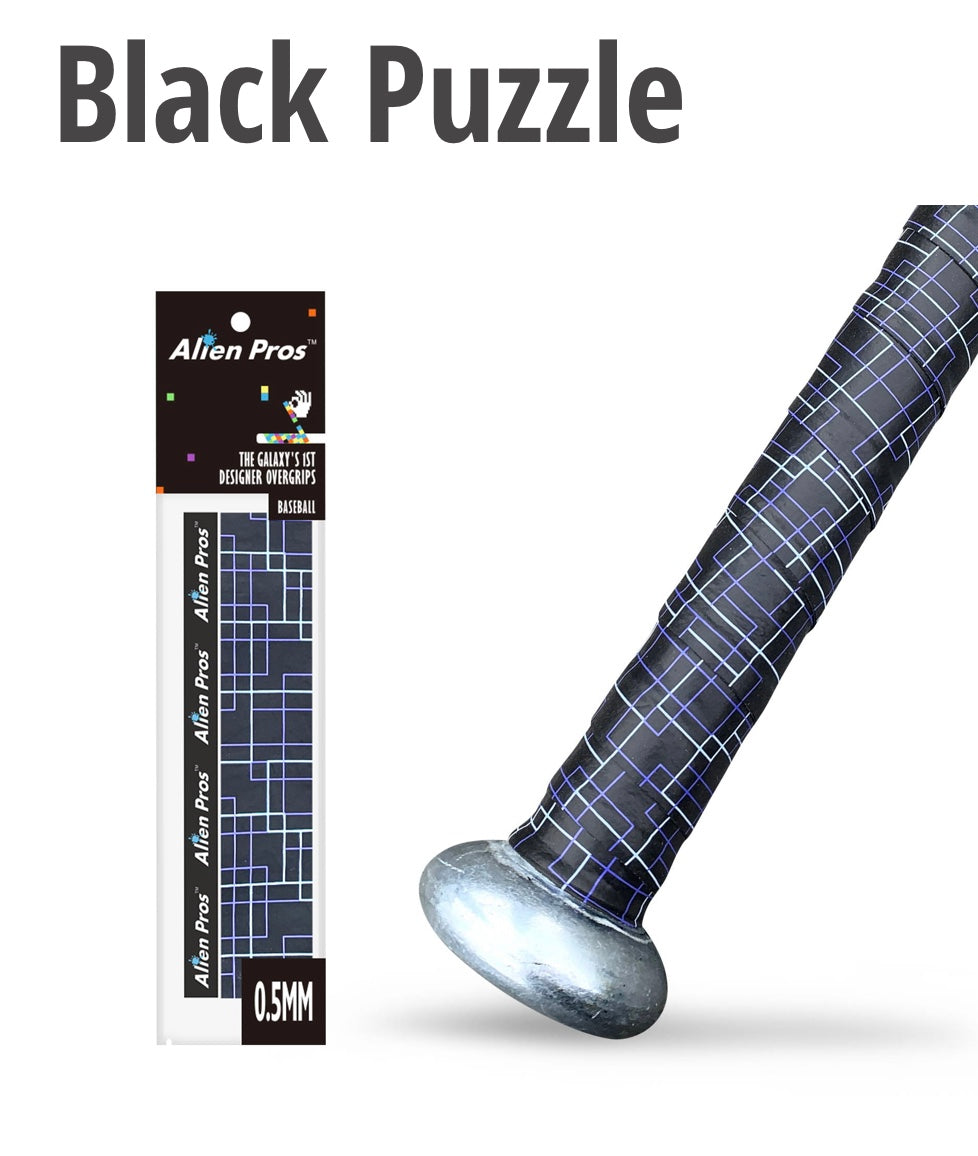 BLACK PUZZLE Alien Pros Super X0.5 Baseball grips