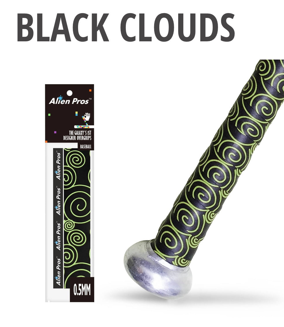 BLACK CLOUDS Alien Pros Super X0.5 Baseball grips