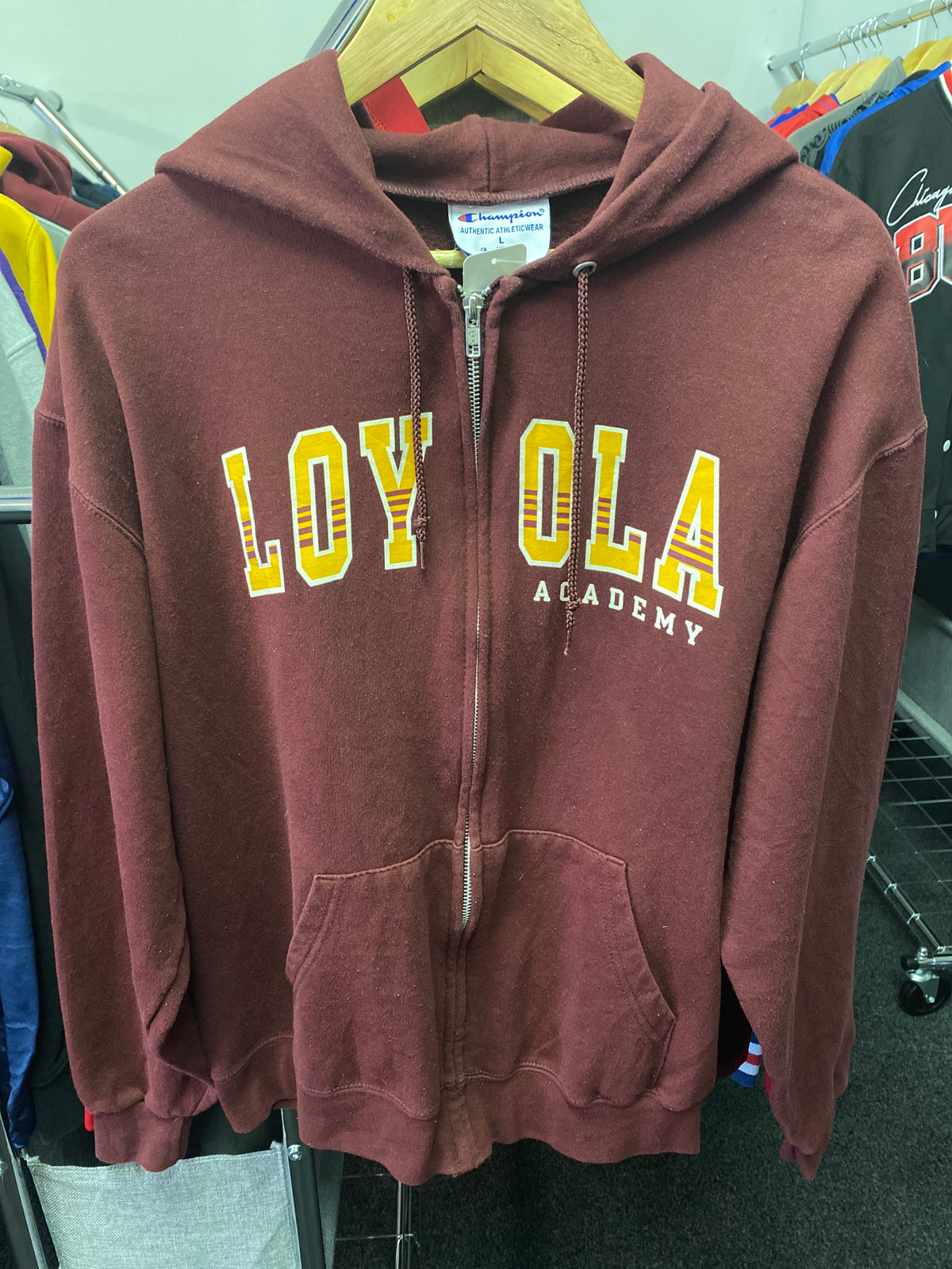 Loyola Academy Zip Hoodie