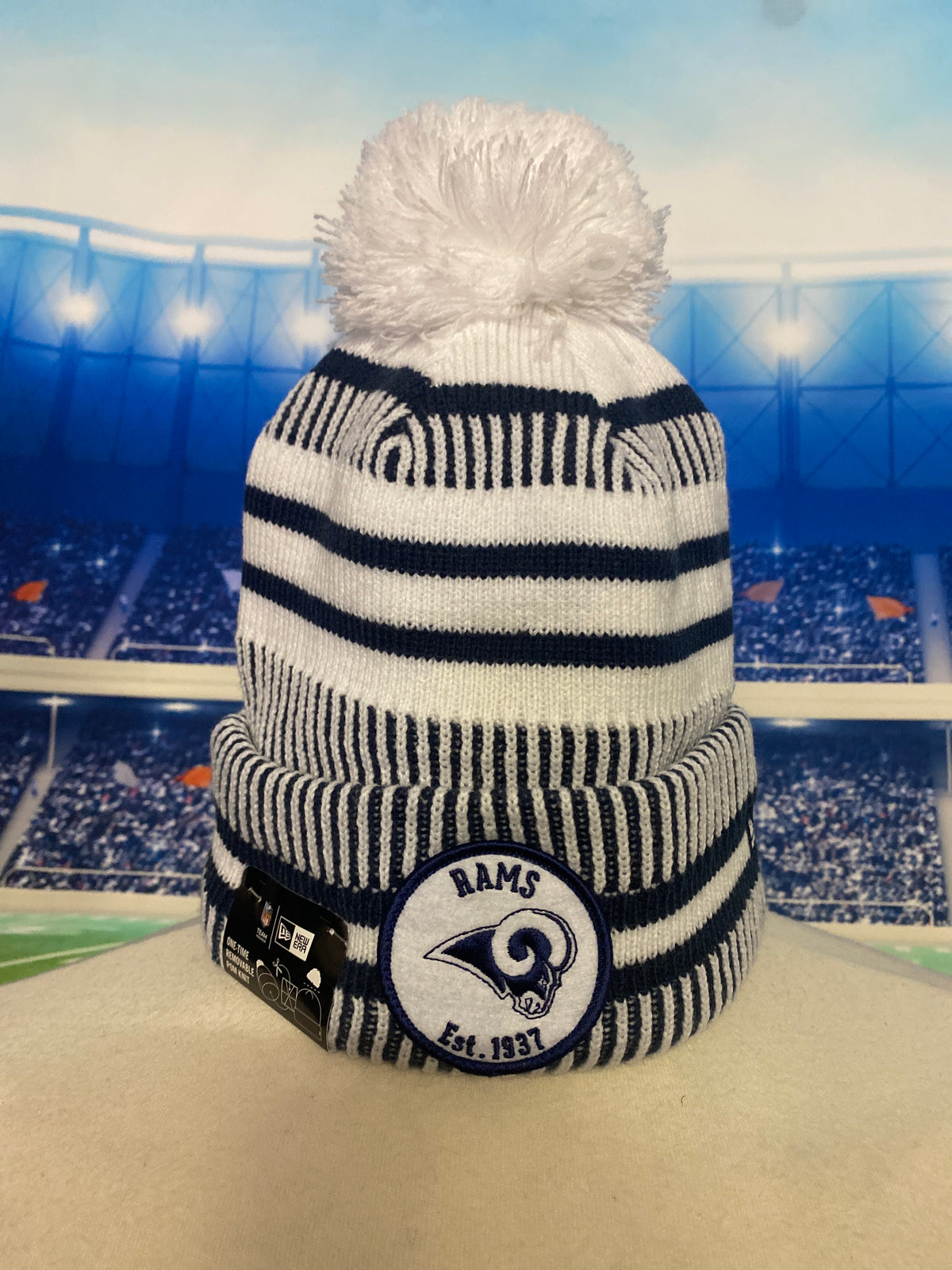 New Era NFL LA Rams Bobble Beanie