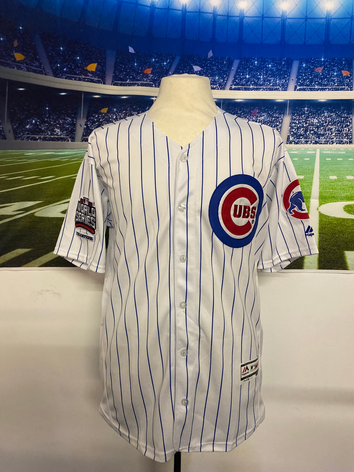 MLB Majestic Flex Base World Series 2016 Chicago Cubs Baseball Jersey #22 Heyward