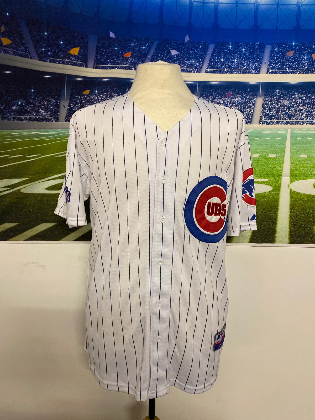 MLB Majestic Cool Base Chicago Cubs World Series Champions 2016 Baseball Jersey #18 Zobrist