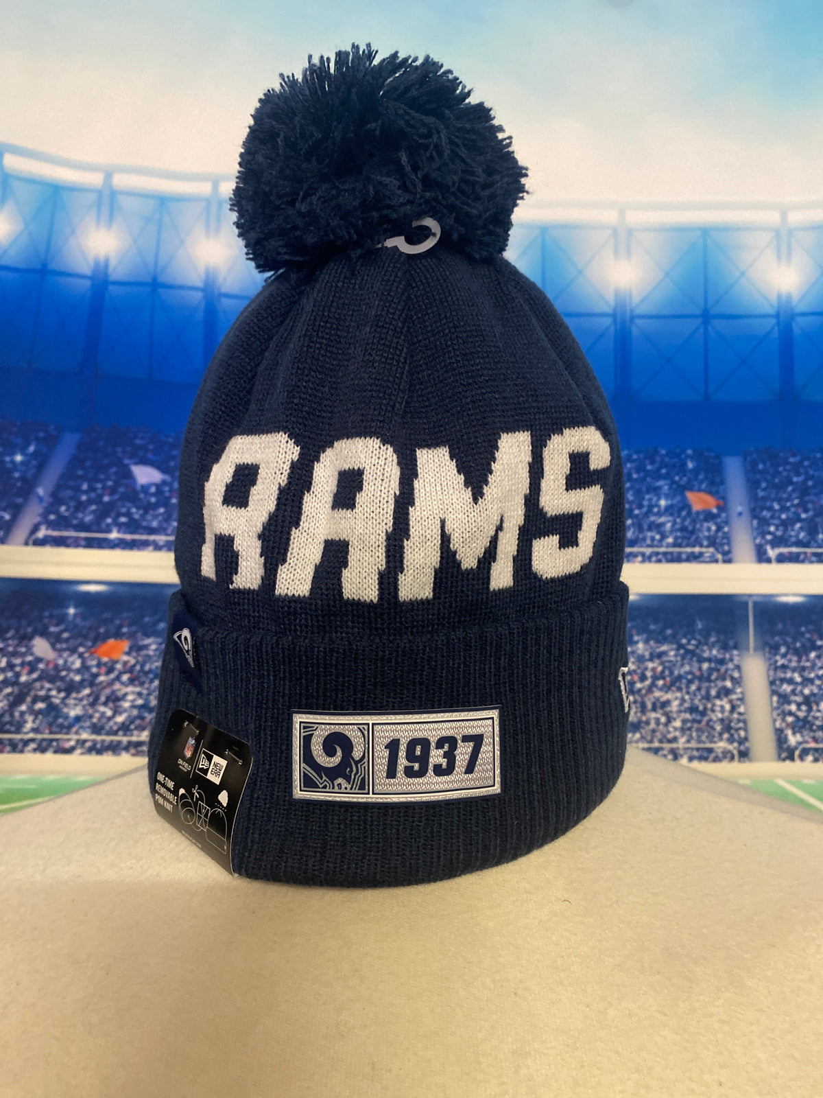 NFL LA Rams Bobble Beanie