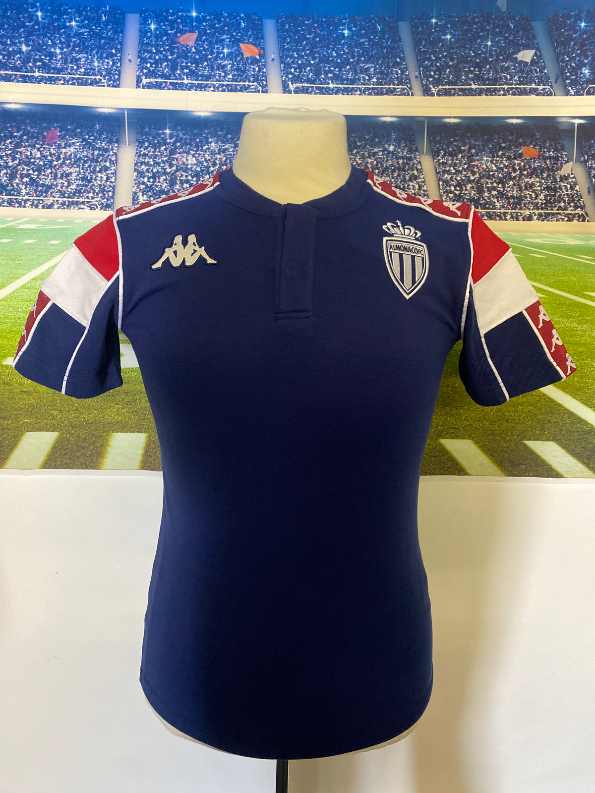 Kappa AS Monaco Football Club 2 button slim fit polo shirt