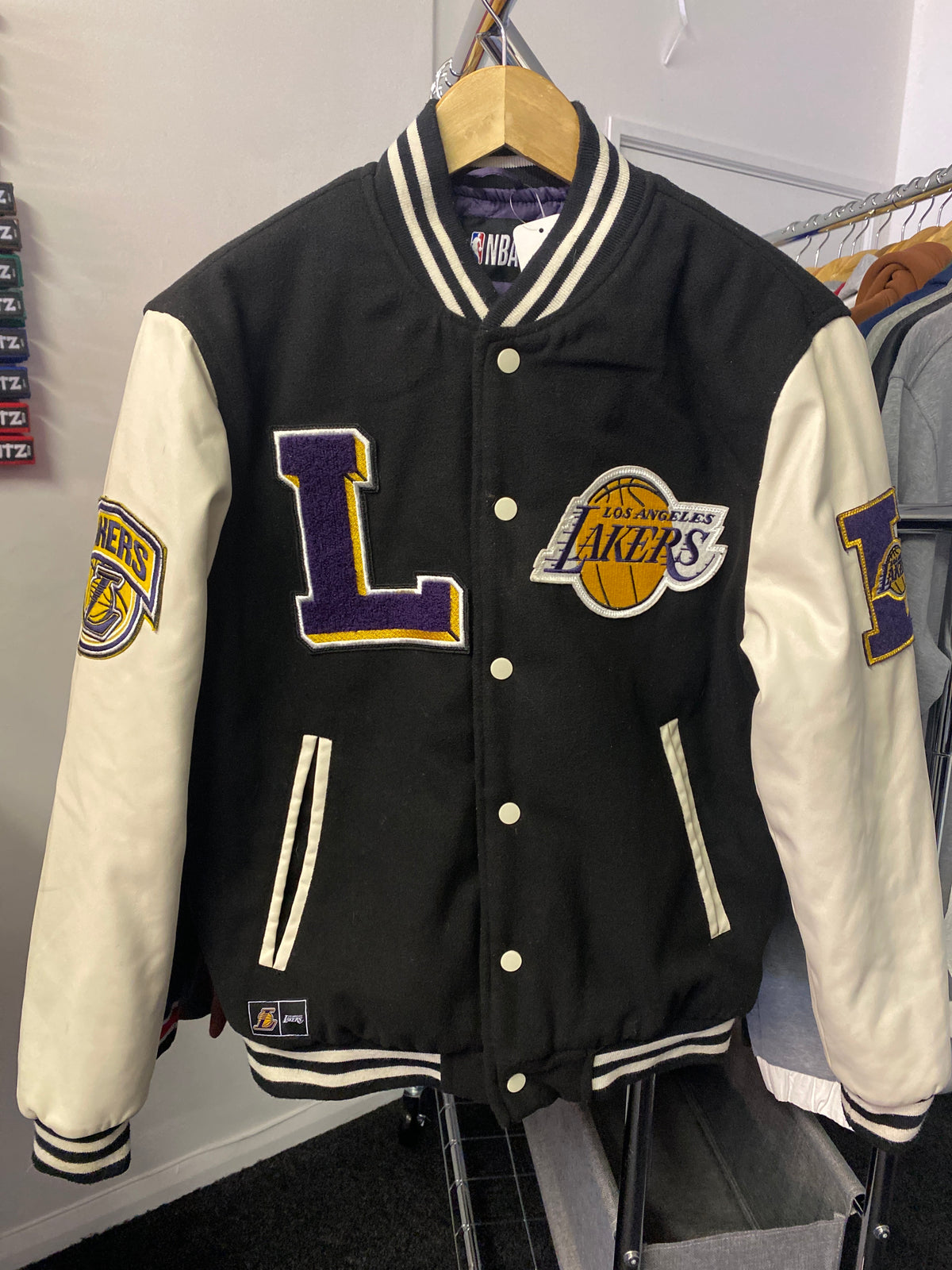 LA Lakers varsity jacket