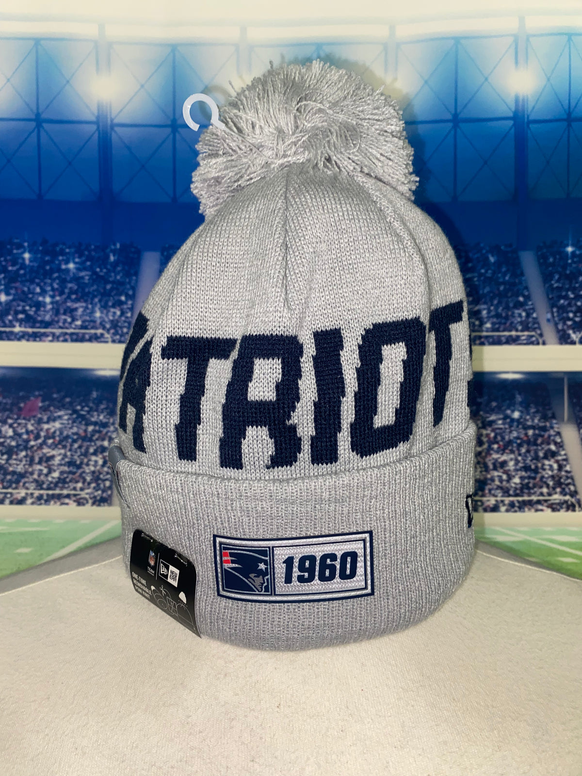 NFL New England Patriots Sport Knit Bobble Beanie