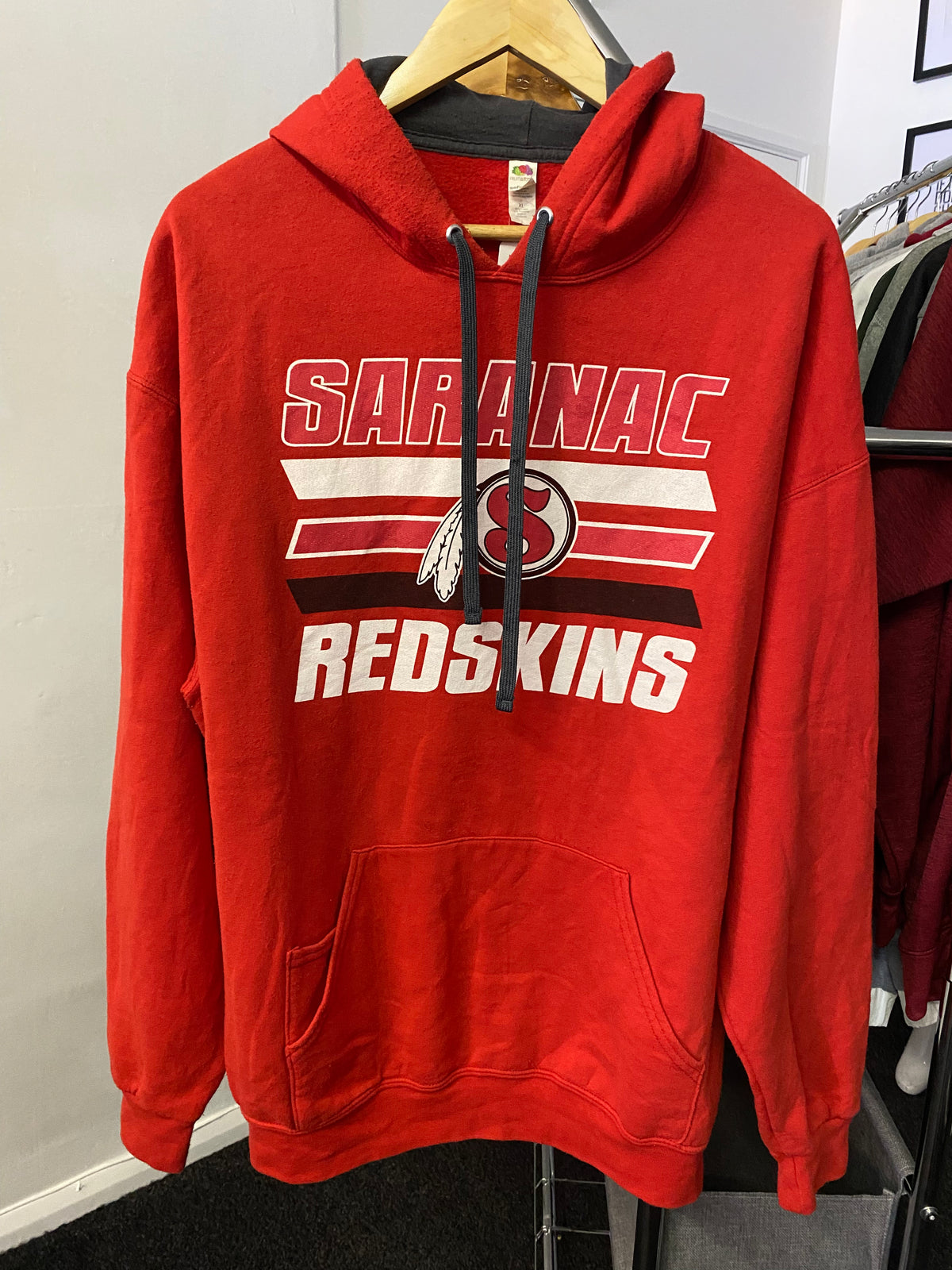 Saranac Redskins Ice Hockey Hood