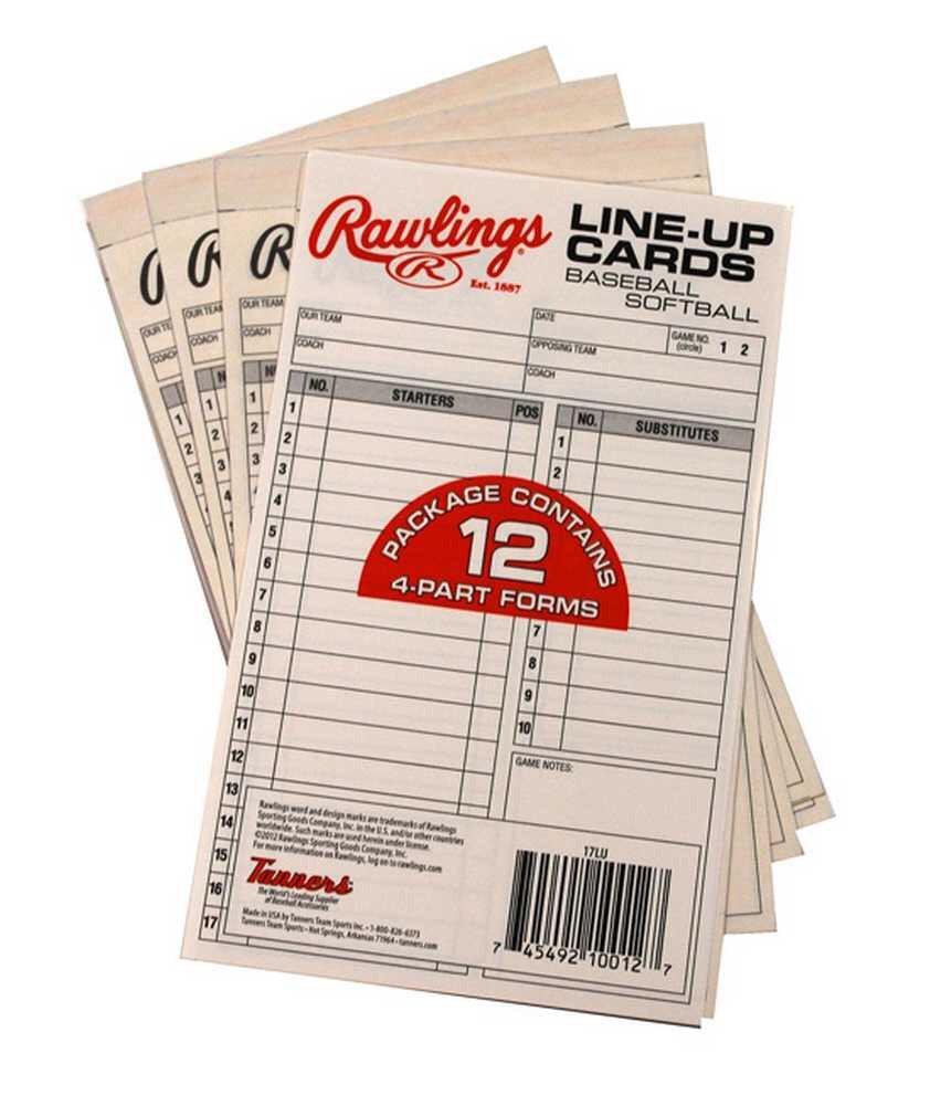 Rawlings lineup cards